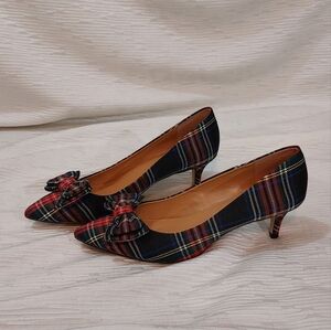 J. Crew Multicolor Plaid Heels